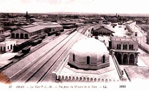 Oran - Gare - Vue du Minaret de la Gare - 1915